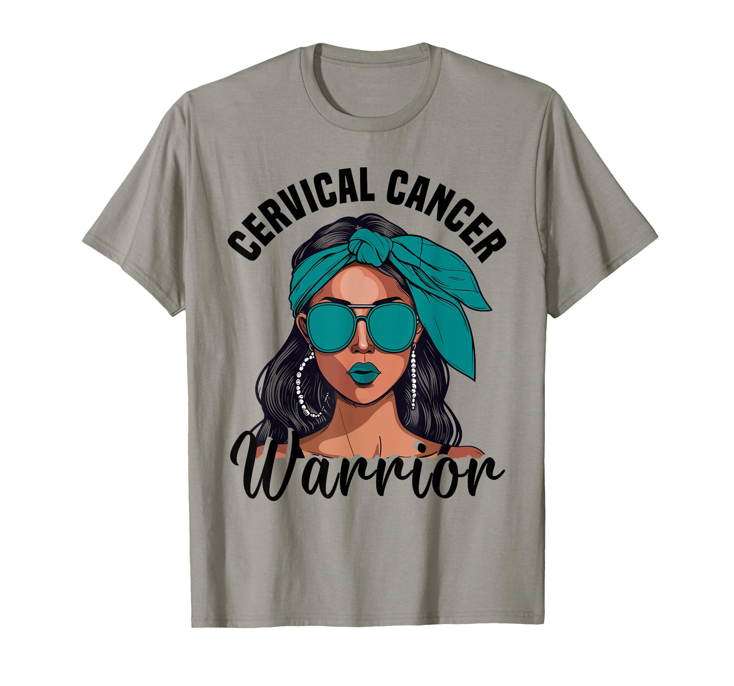 Cervical Cancer Awareness Ribbon Warrior Cervical Cancer T-Shirt