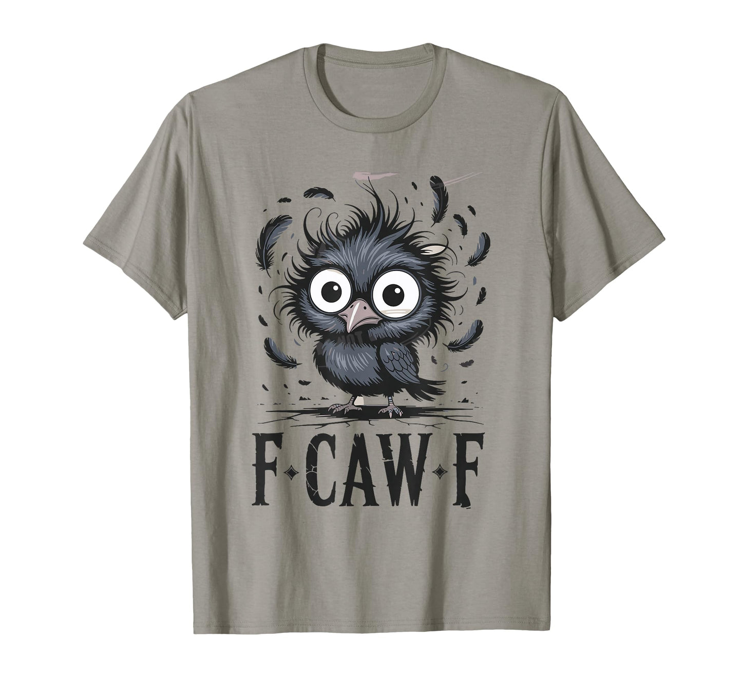 F-Caw-F Funny Crow Halloween Gothic Bird Artwork T-Shirt