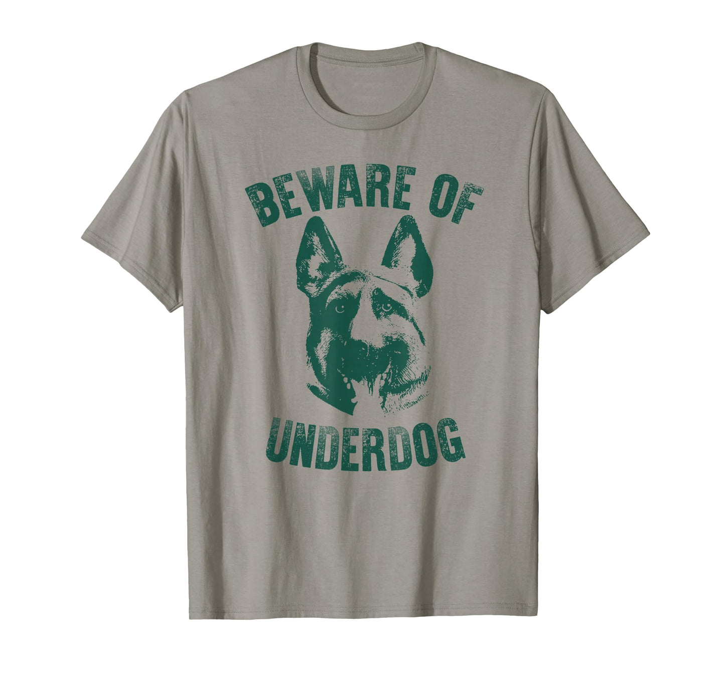 !RALUPOP Beware of Underdog T-Shirt | Philadelphia Underdog Mask Shirt - Grey, Men's Medium