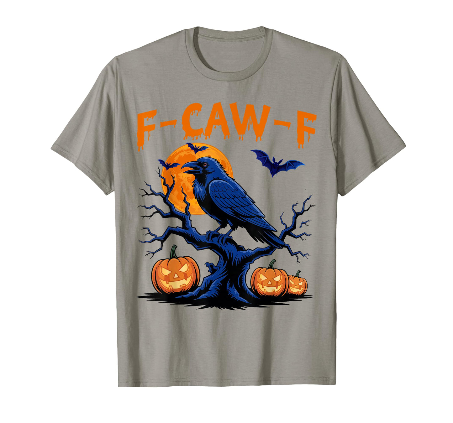 Black Crow, F-Caw-F Funny Crow Moon Gothic Adult Humor Lover T-Shirt