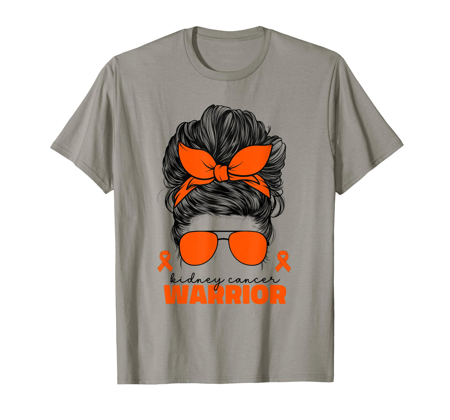 Kidney Cancer Warrior For Women Ribbon Kidney Cancer Warrior T-Shirt