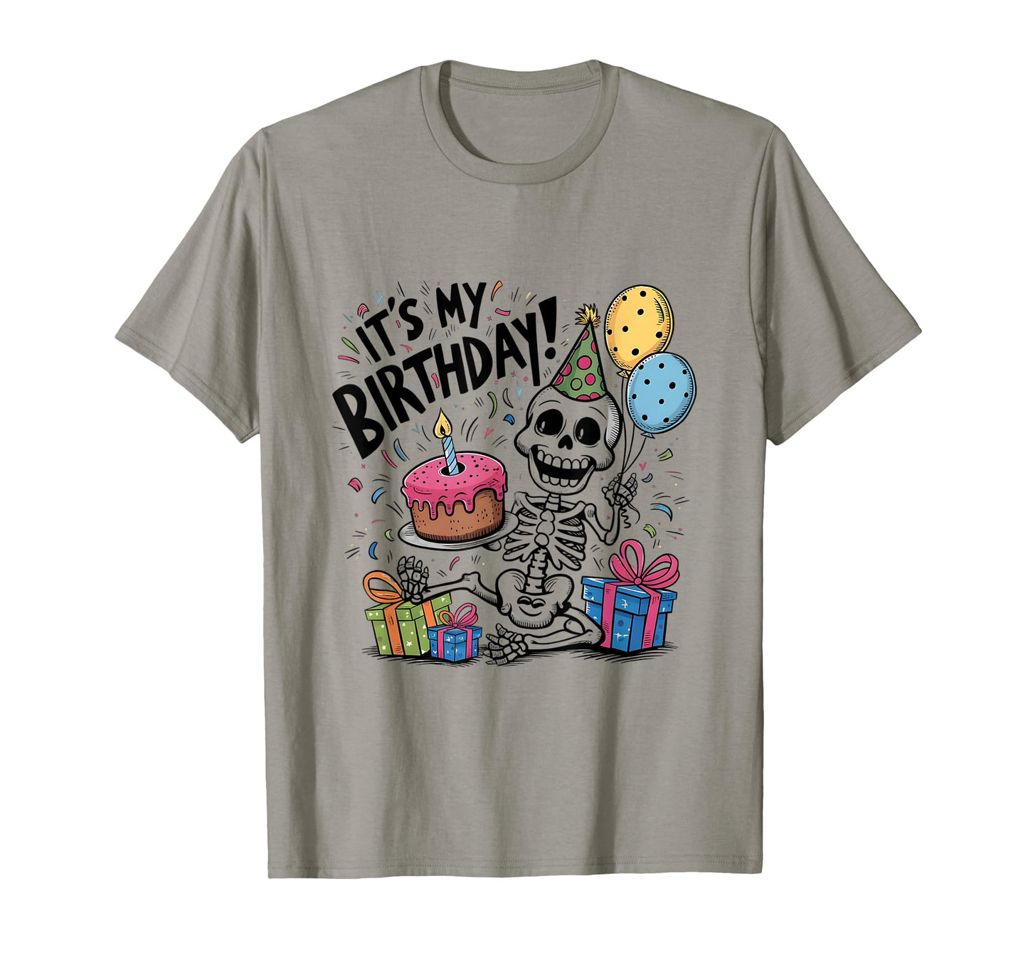 Birthday Boy Skeleton It's My Birthday Party T-Shirt