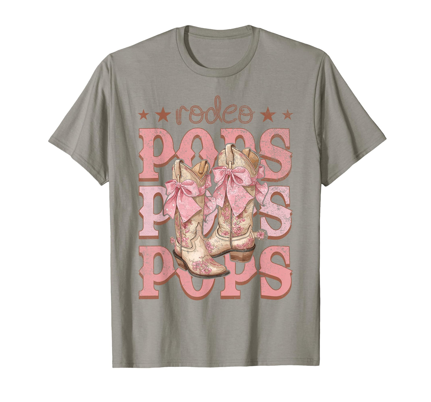 Rodeo Pops Pink Boots Coquette Cow-Girl Birthday Party T-Shirt