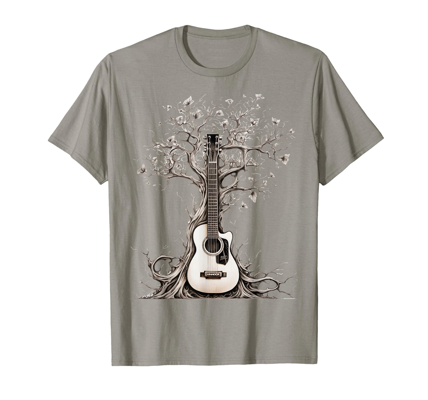 Acoustic Guitar Tree Of Life Nature Of Music Guitarist T-Shirt