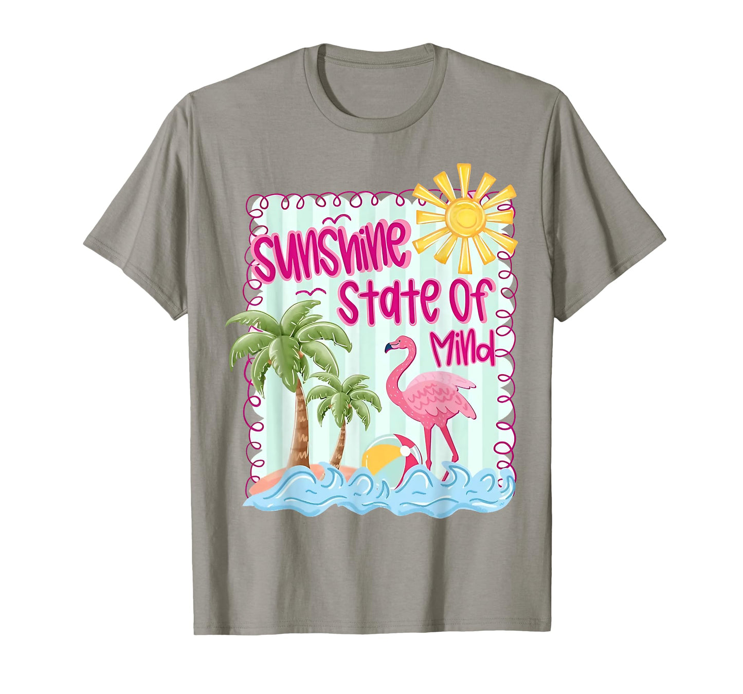 Summer Vibes Sunshine State Of Mind Beach Palm T-Shirt