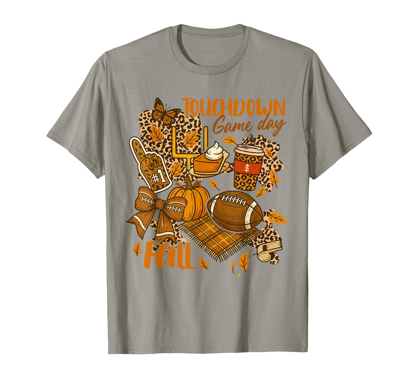 Fall Vibes Football Cozy Season Autumn Touchdown Game Day T-Shirt