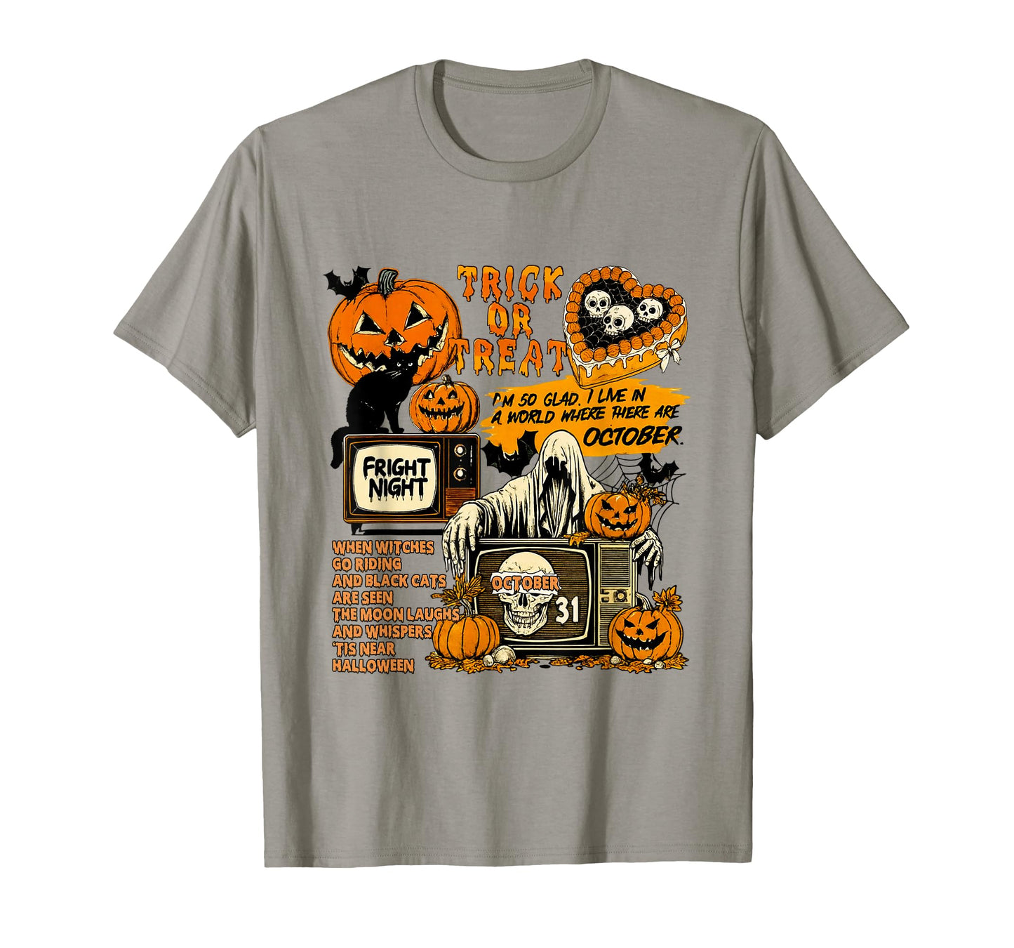 Western Halloween Vintage Aesthetic Pumpkin Skeleton T-Shirt