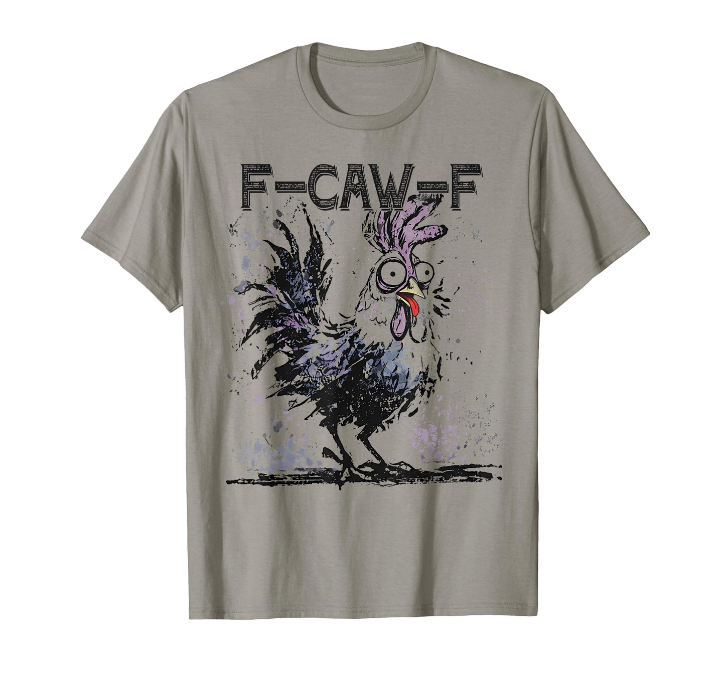 F-Caw-F Chicken, Funny Chicken Halloween, Crazy Rooster Tees T-Shirt