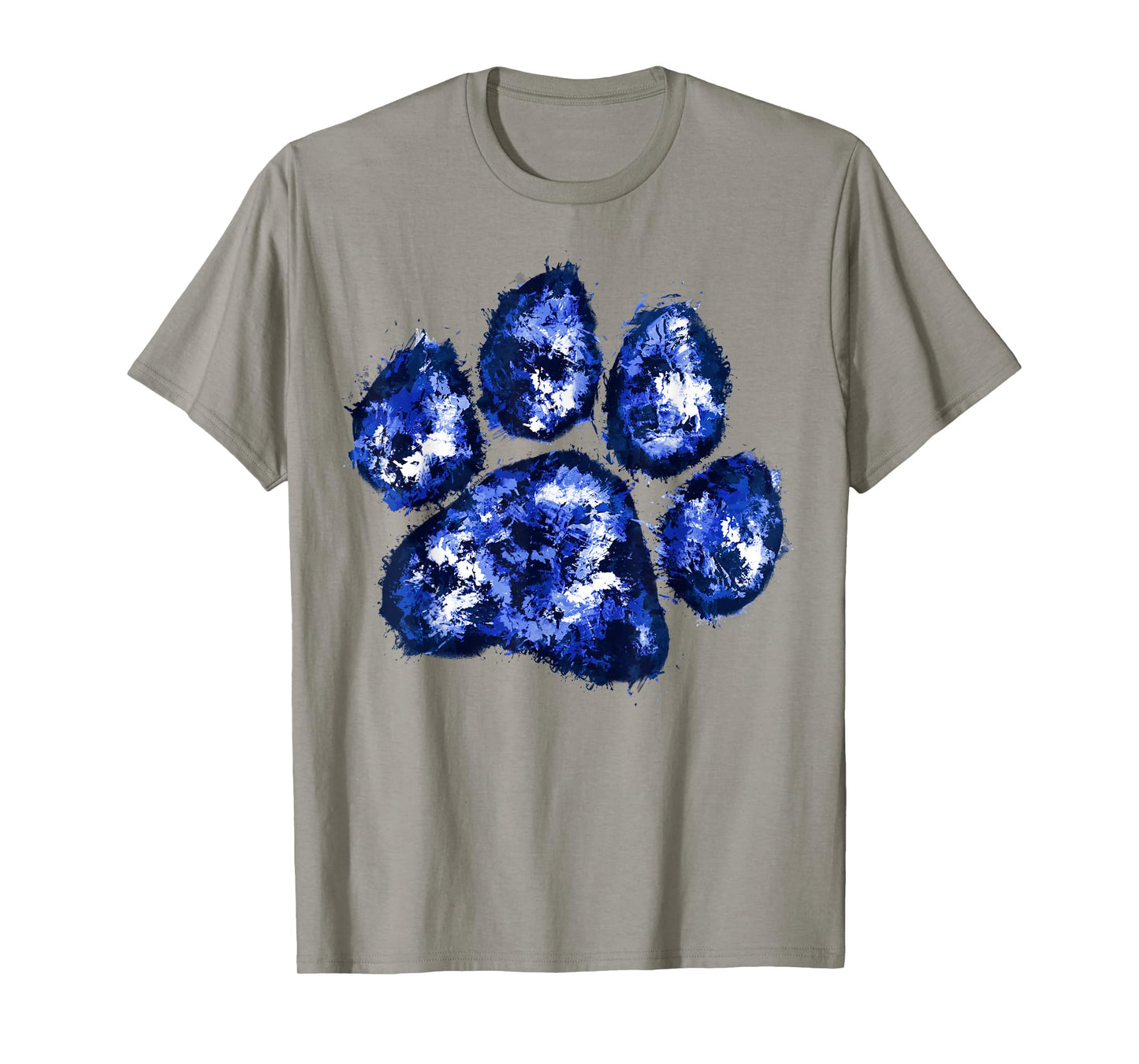 Wildcats Paw Print Blue Wildcats Wild Cat Animal Sports T-Shirt