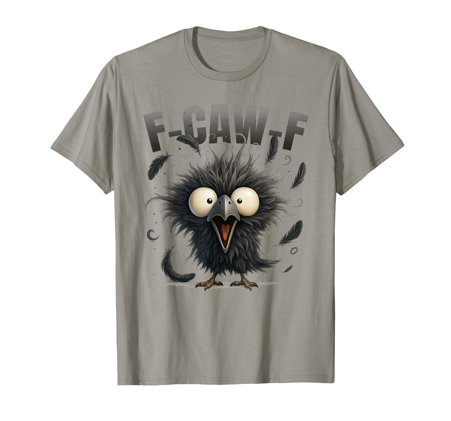 F-Caw-F Funny Raven Gothic Crow Funny Black Crow Bird Cute T-Shirt