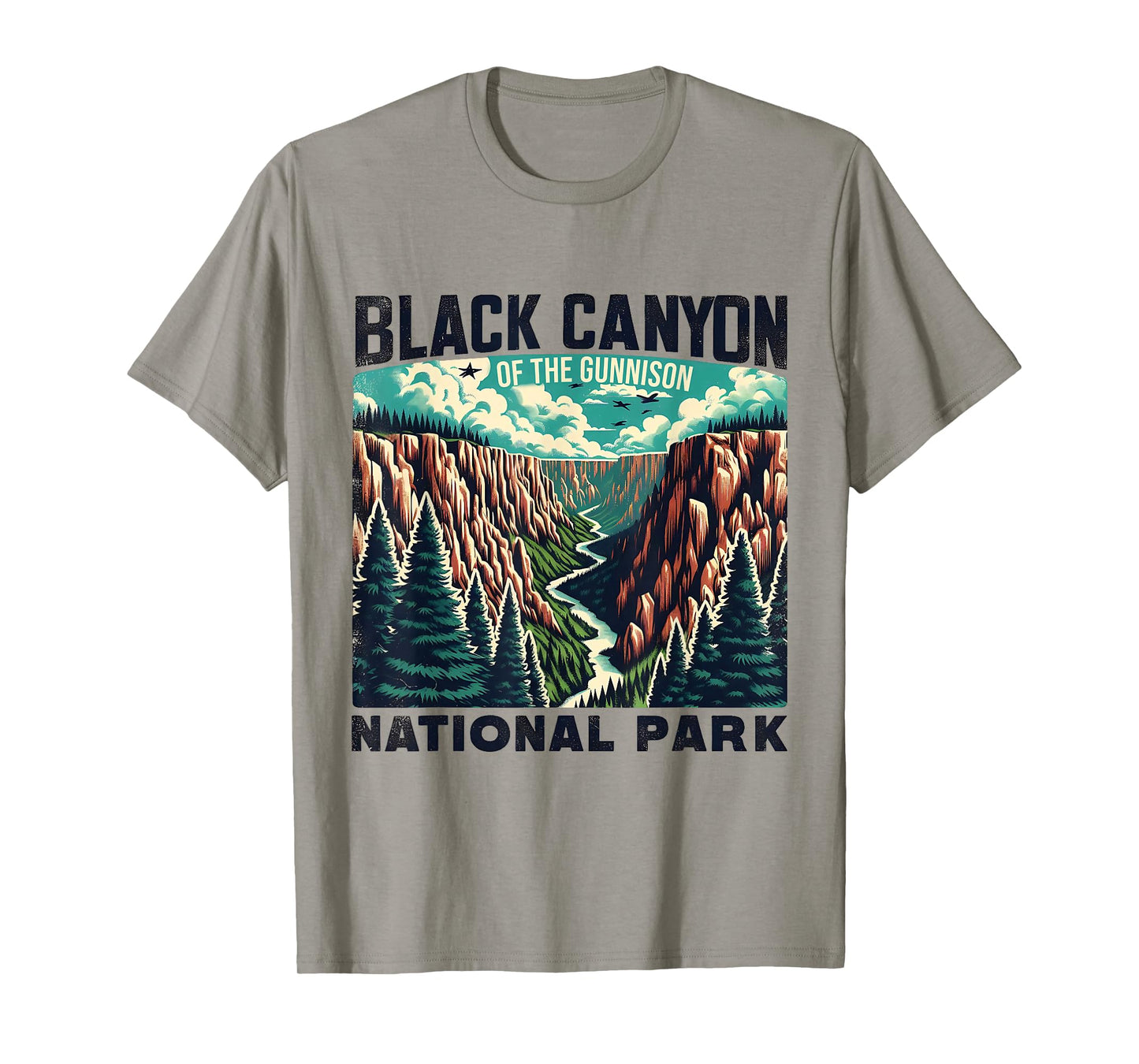 Black Canyon of The Gunnison National Park Hiking Tee T-Shirt