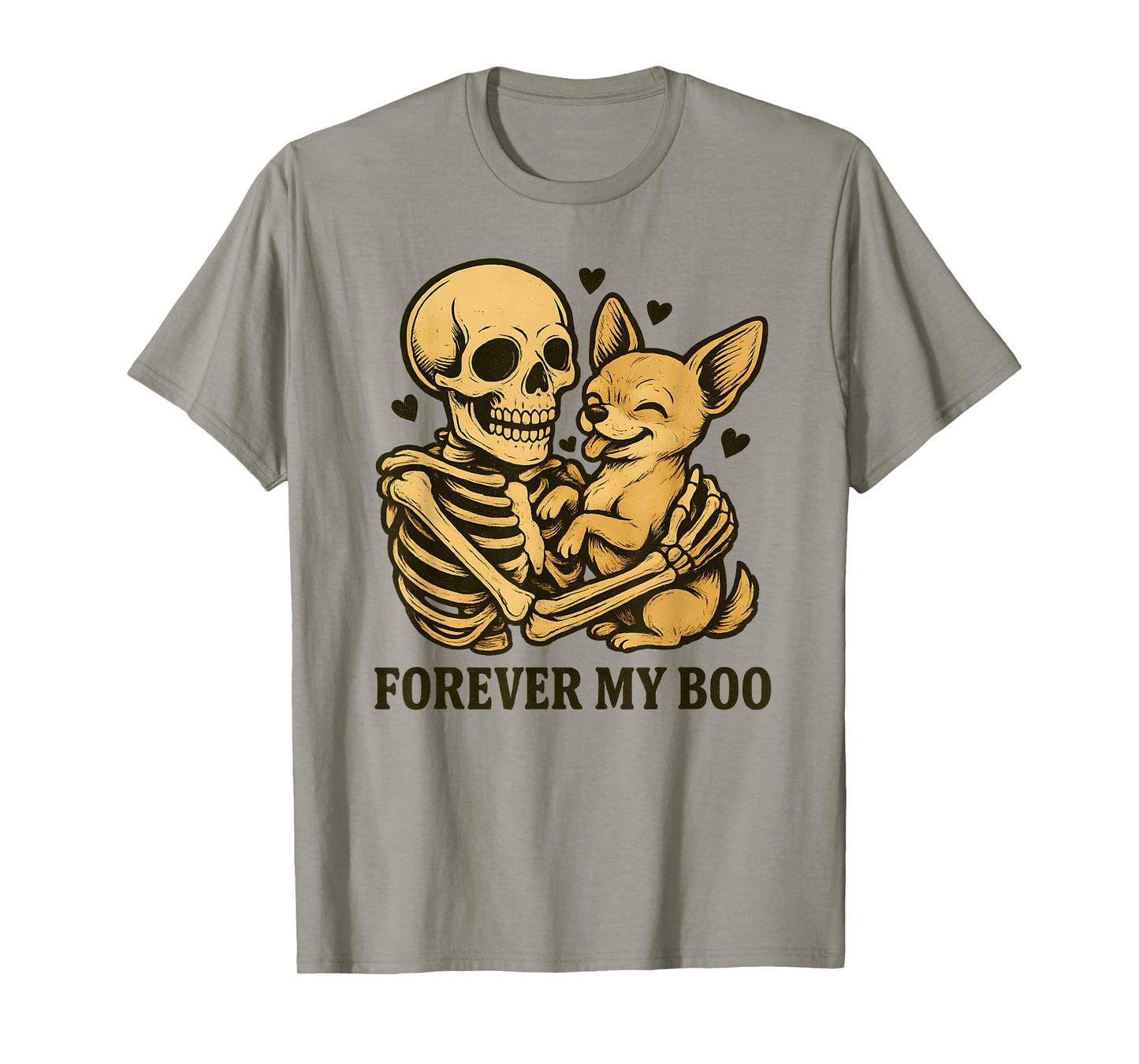 Forever My Boo Halloween Skeleton with Chihuahua Lover T-Shirt