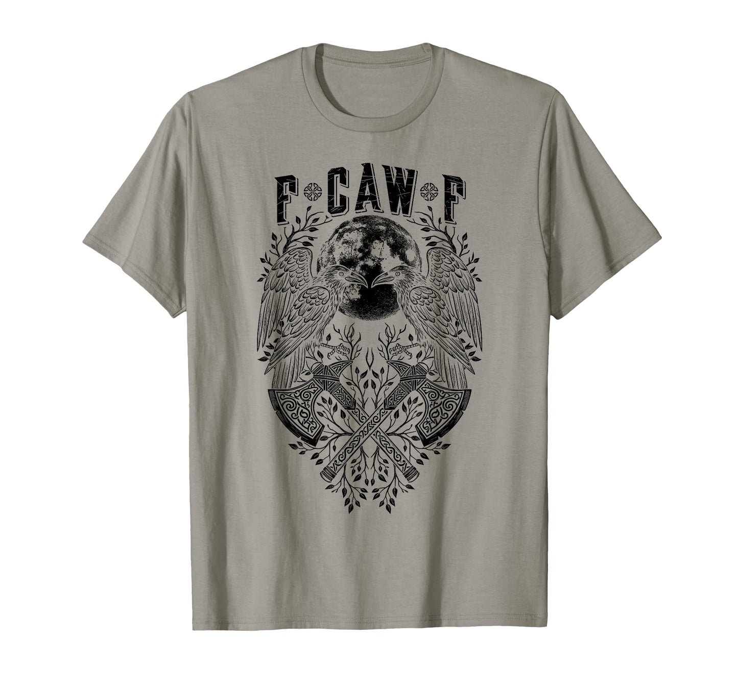 F CAW F Raven Crow Norse Viking Bird FCAWF Bad Language T-Shirt