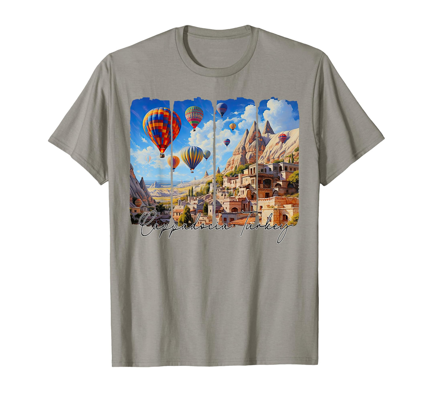 Cappadocia Turkey Travel Brushstroke Cappadocia Souvenir T-Shirt