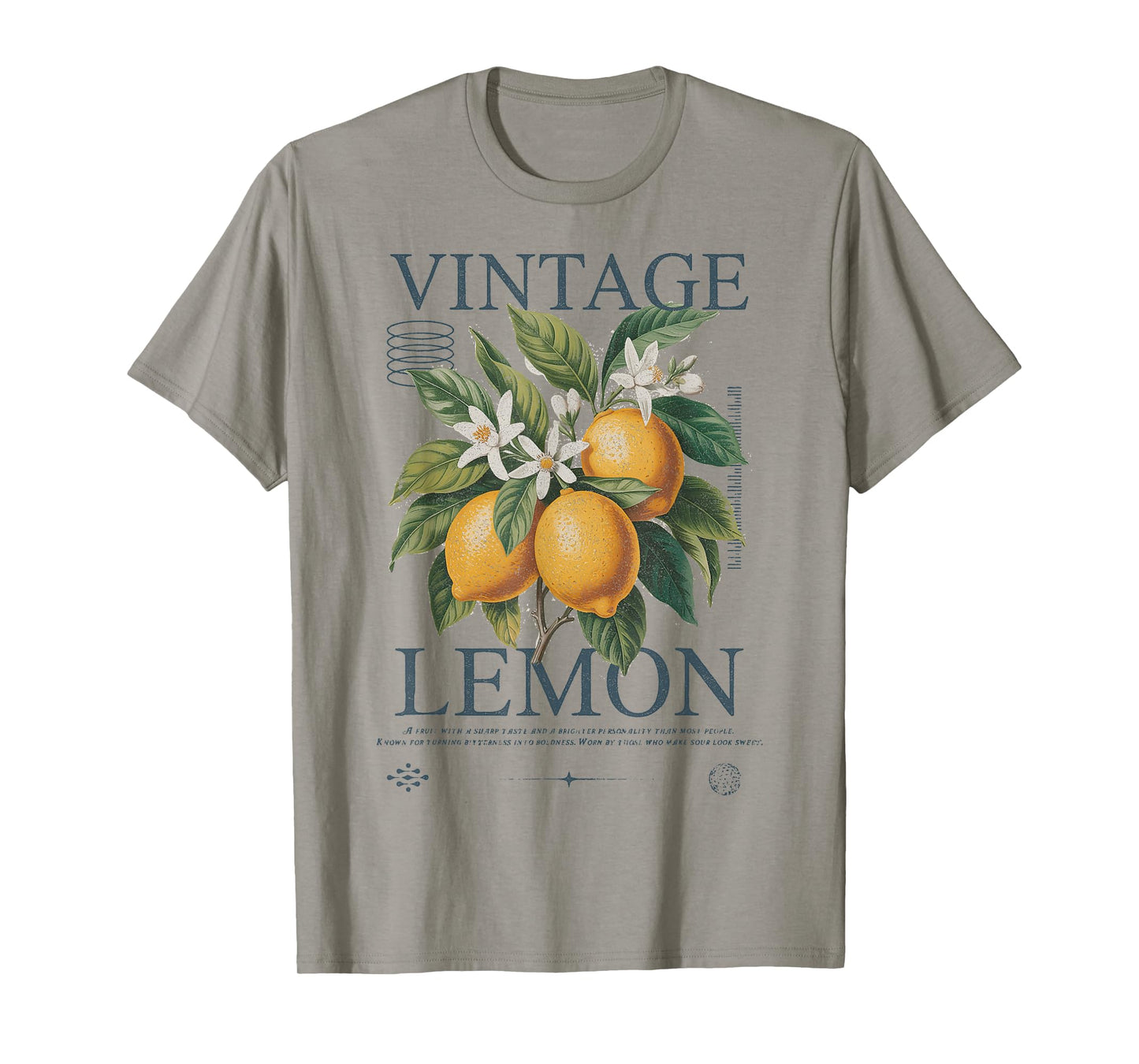 Vintage Lemon Fruit Citrus Botanical retro aesthetic T-Shirt