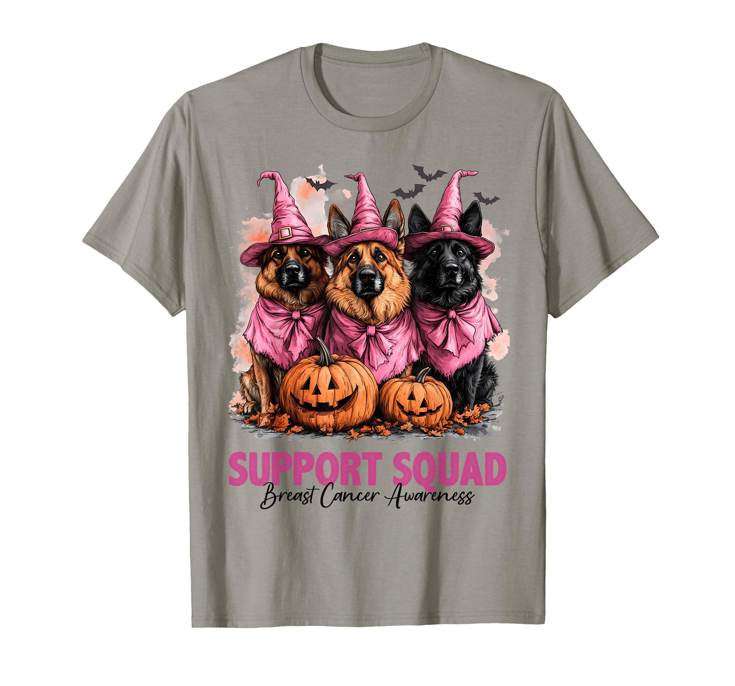 In October We Wear Pink German Shepherd Breast Cancer Gifts T-Shirt