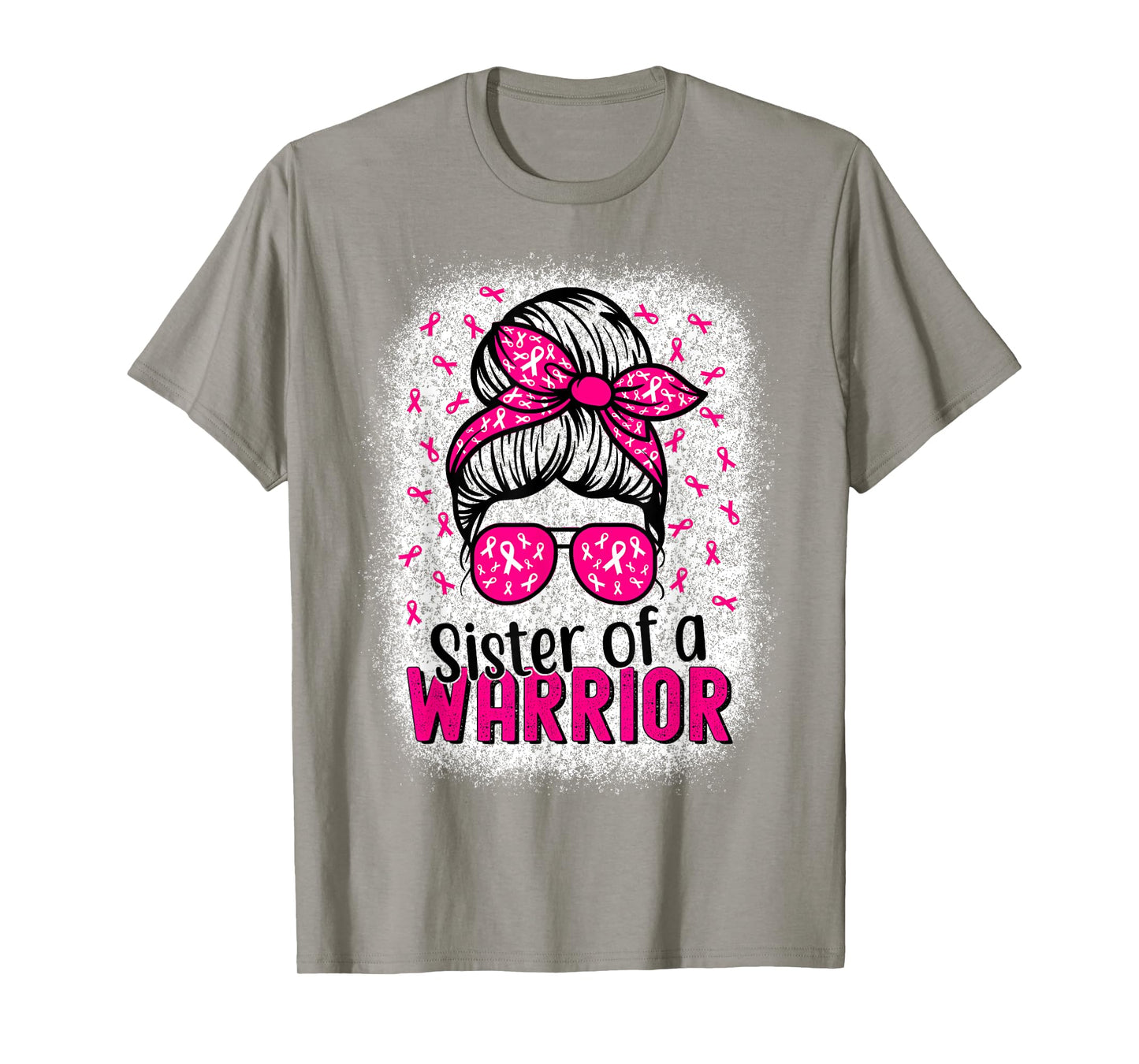 Sister Of A Warrior Breast Cancer Awareness For Women Pink T-Shirt