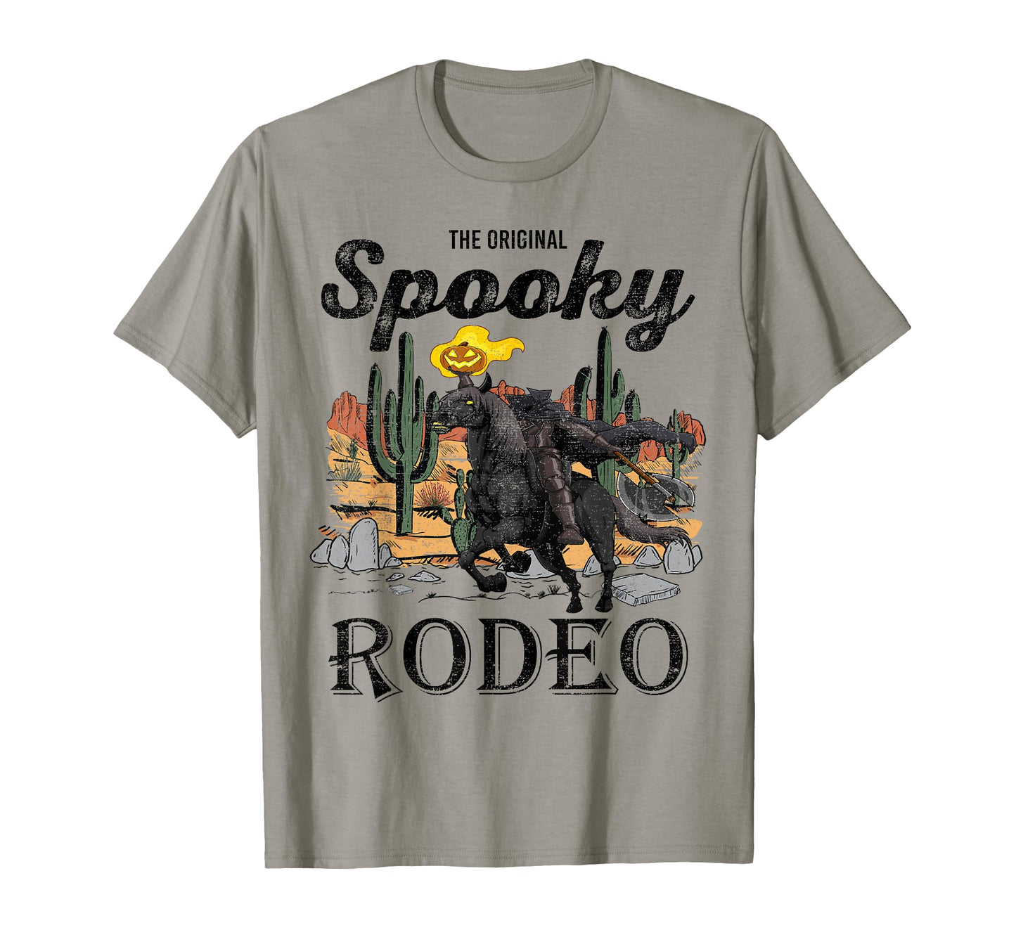 The Original Spooky Rodeo, Halloween Cowboy Skeleton Horse T-Shirt