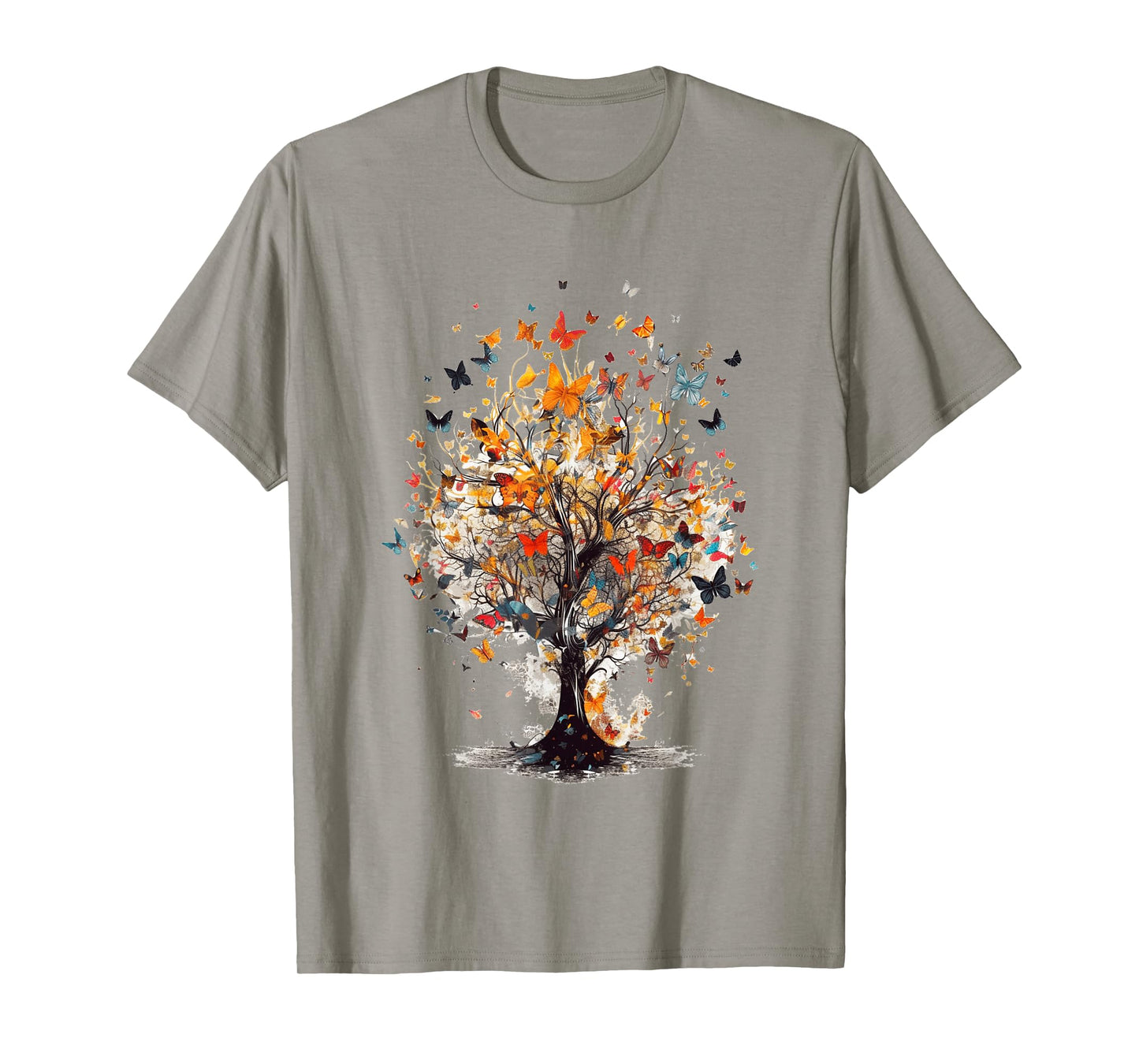 Beautiful Butterfly Tree | Nature Lover Colorful Girls Women T-Shirt