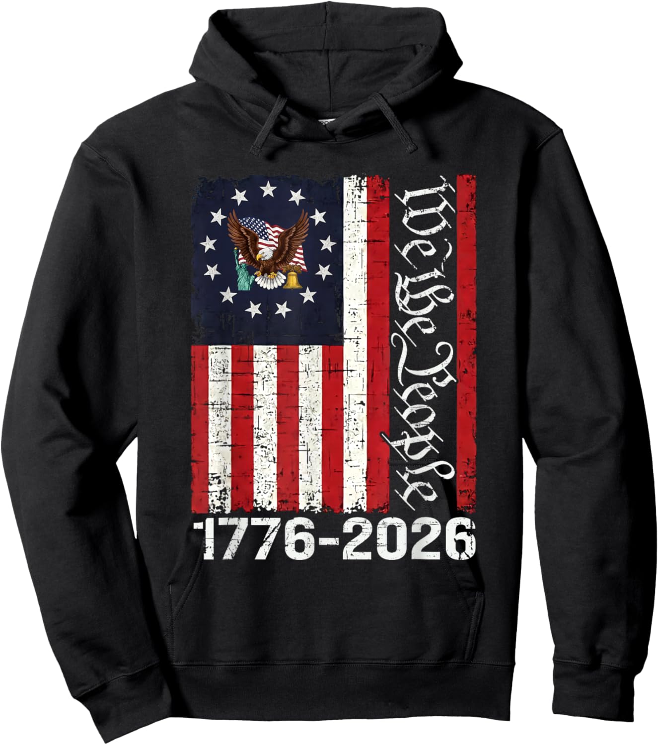 250 Years America Anniversary 250th Independence Day Freedom T-Shirt - Hoodie | Black