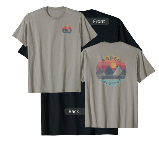 Aspen, Colorado Mountain Graphic T-Shirt