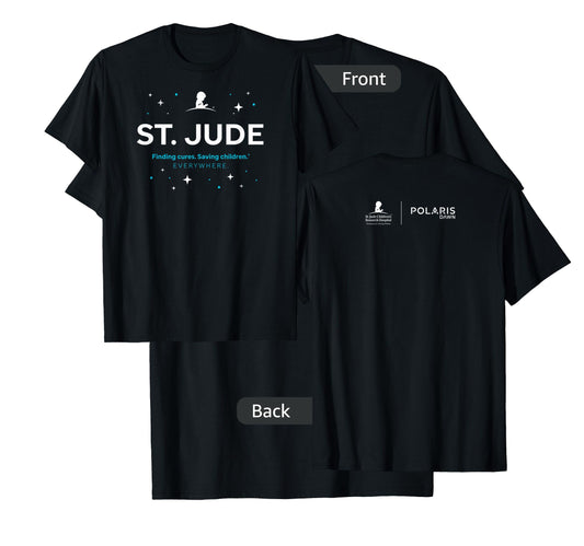 St. Jude "Finding Cures. Saving Children. EVERYWHERE" Stars T-Shirt