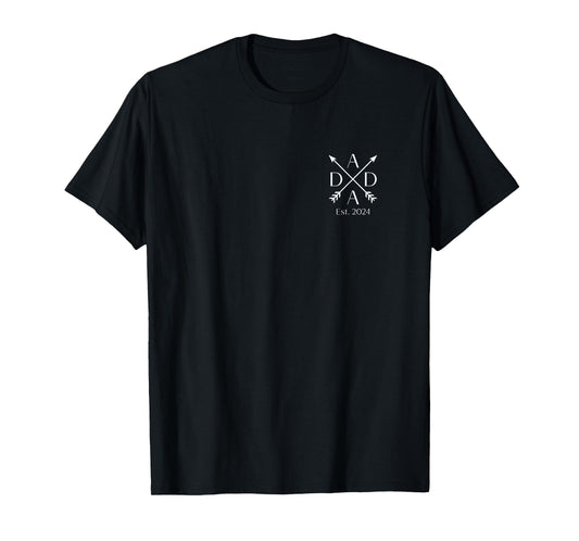 Dada Est 2024 New Dad 2024 Dada 2024 Matching Family T-Shirt
