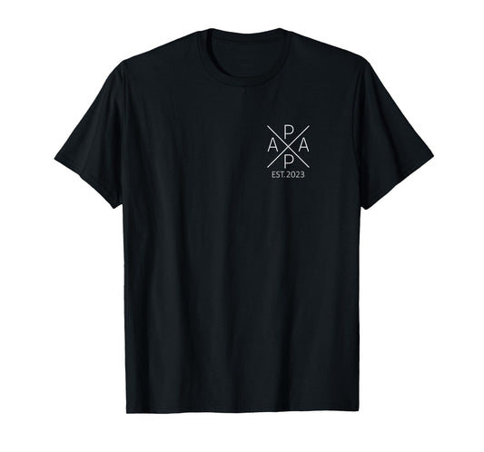 Papa Est. 2023 Papa since 2023 Papa 2023 T-Shirt
