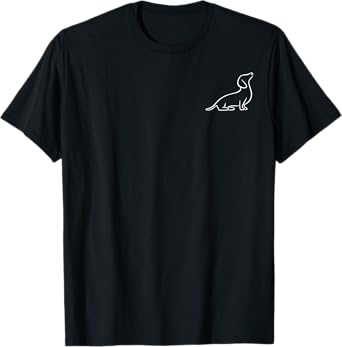 Dachshund Line Art cute Doxie Wiener Dog for woman kids T-Shirt