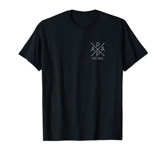 Proud Papa Est. 2022 Father 2022 promoted to Papa 2022 T-Shirt