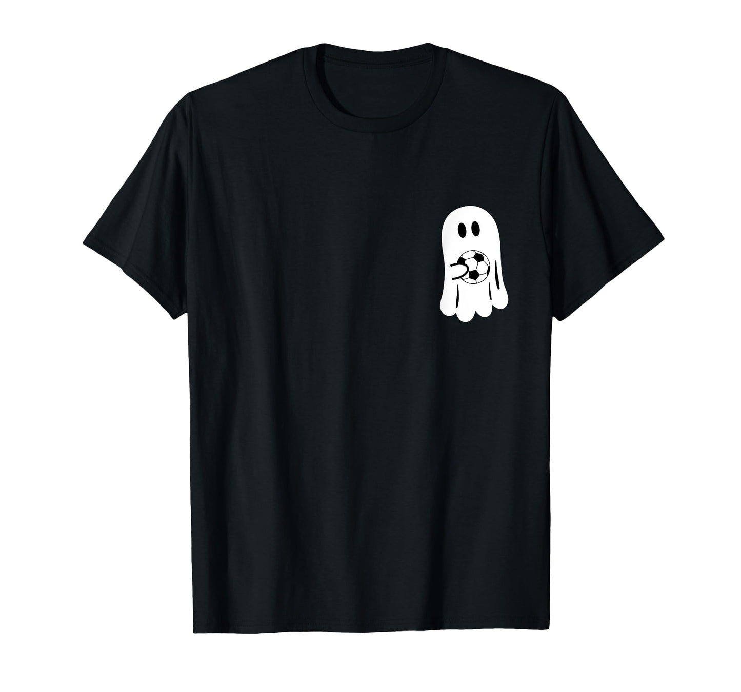 Funny Ghost Playing Soccer Ball Halloween Soccer Player T-Shirt
