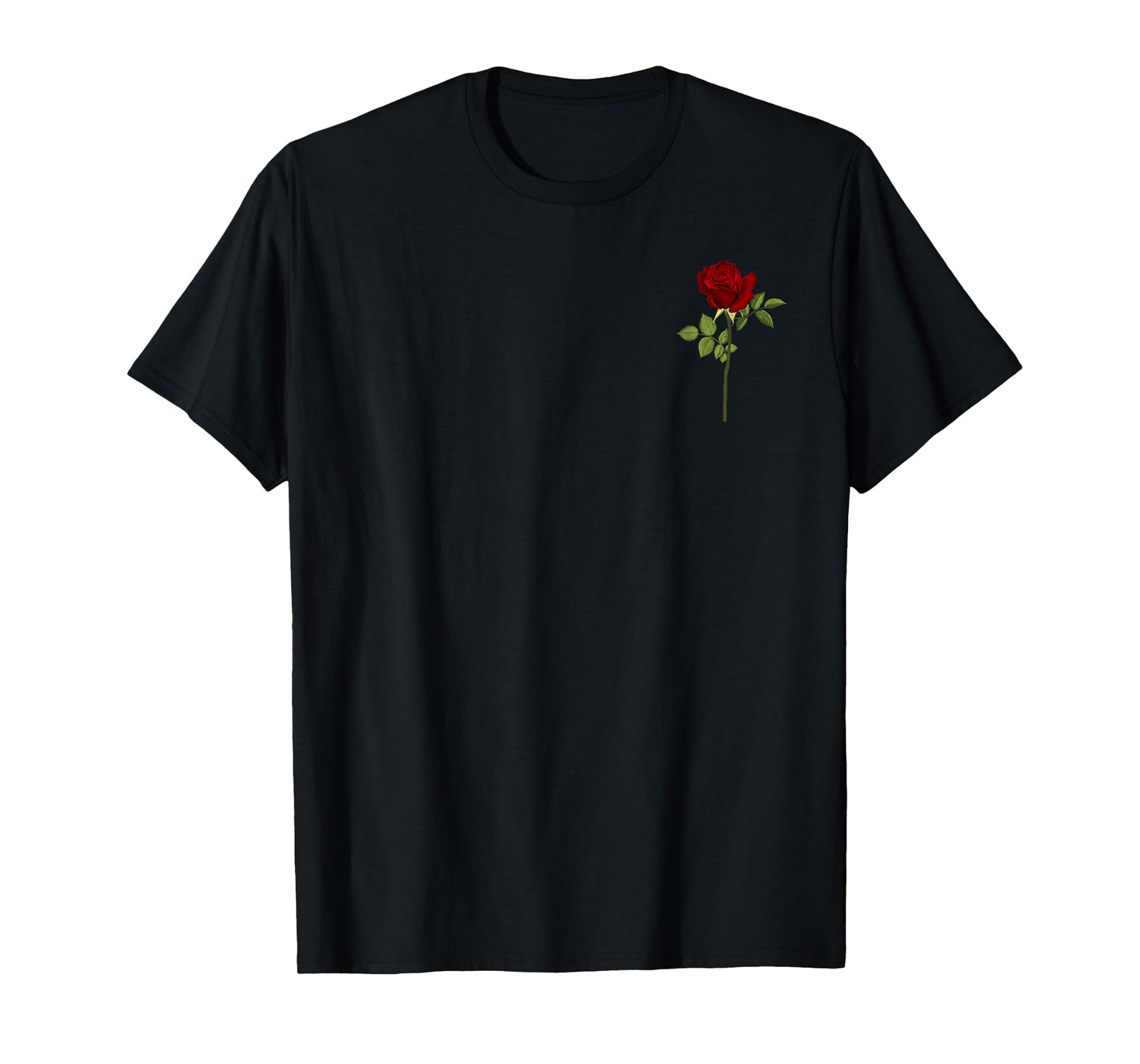 Cool Red Roses Elegant Floral Design for Men Women and Youth T-Shirt