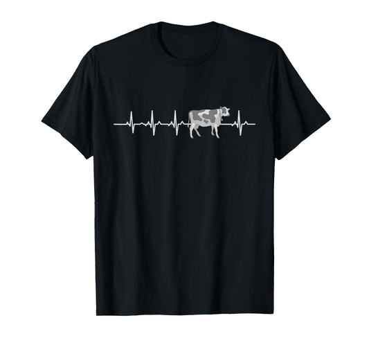 I Love My Cow Valve Funny Heartbeat Patient Gift Men Women T-Shirt