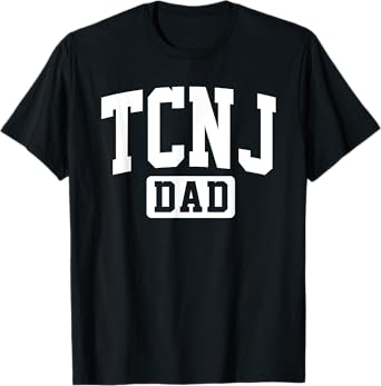 Family University College Arch Retro Design TCNJ The College of New Jersey Dad Arch Vintage Family T-Shirt