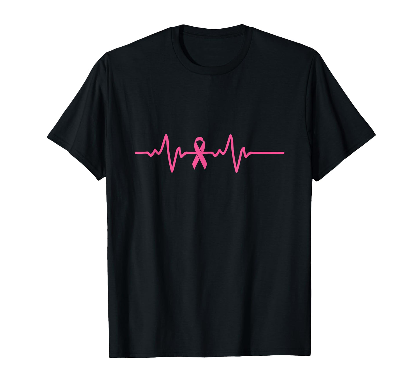 Breast Cancer Awareness Heartbeat Pink Ribbon Gifts T-Shirt