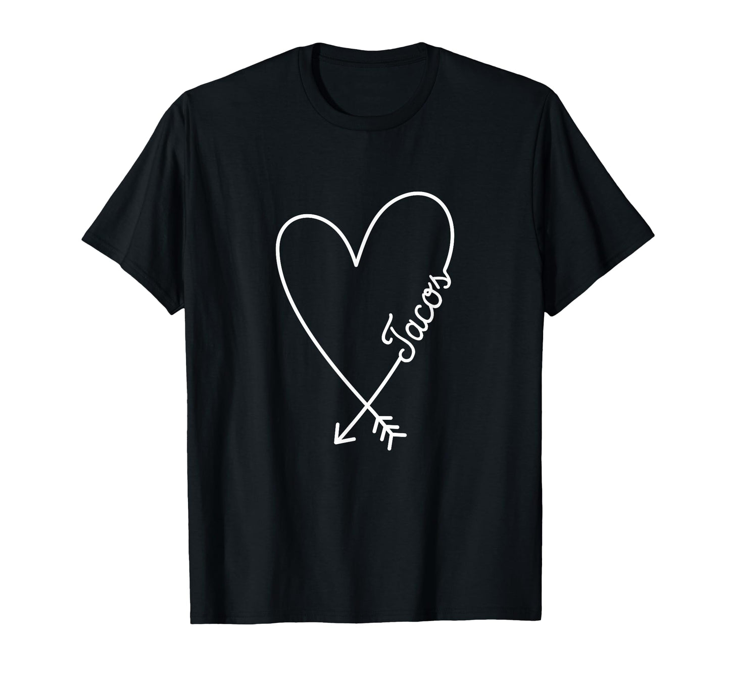 Tacos Cute Graphic Heart Love T-Shirt