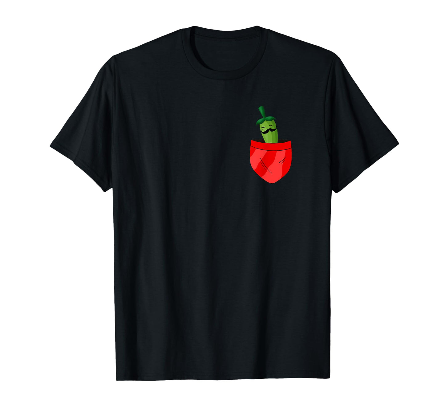 Funny Jalapeno In Pocket Chili Pepper T-Shirt