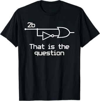 14th Floor Apparel Vintage To Be Or Not To Be Electrical Engineer Circuit Gift Dark Black Unisex Adult T-Shirt