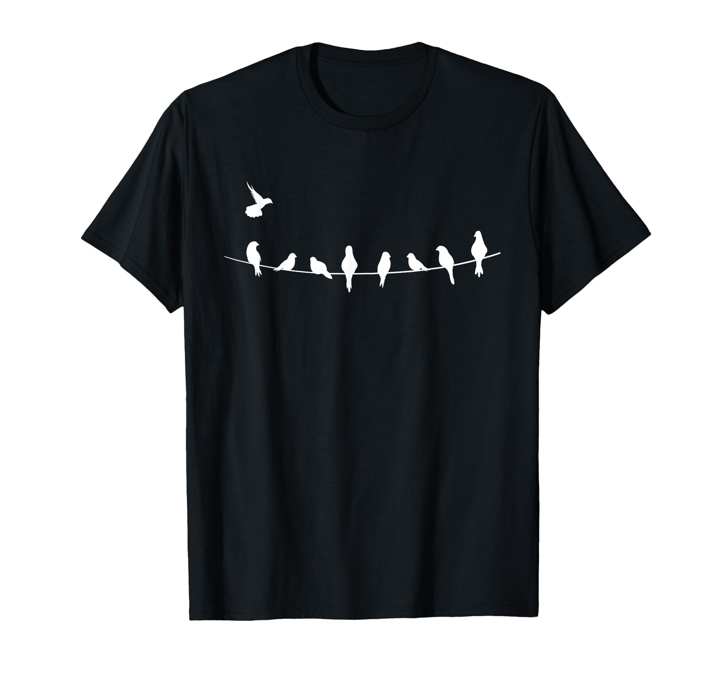 Birds On A Wire Vintage Bird Watchers Ornithology Birders T-Shirt