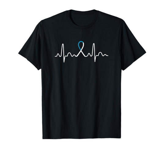 Heartbeat - Cervical Cancer Shirt Gift T-Shirt