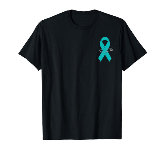 Ovarian Cancer Awareness Walk Support Ribbon T-Shirt