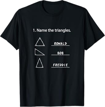Name The Triangles Funny Geometry T-Shirt For Kids T-Shirt