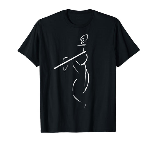 Divine Flute Player Lord Krishna T-Shirt