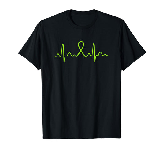 Heartbeat - Lymphoma Cancer Shirt Gift For Lymphoma Support T-Shirt