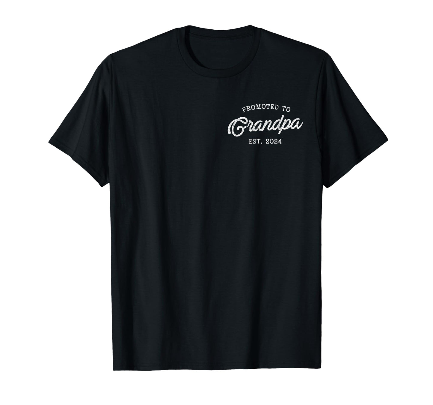 Promoted to Grandpa 2024 Father's Day First Time Grandpa T-Shirt