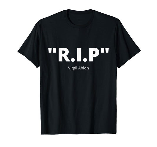 rip virgil abloh clothing off streetwear white men women T-Shirt