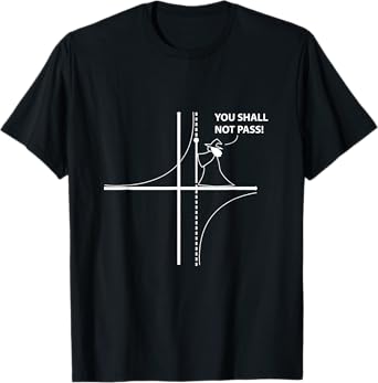 Function Asymptote Geek Math Pun Teacher T-Shirt