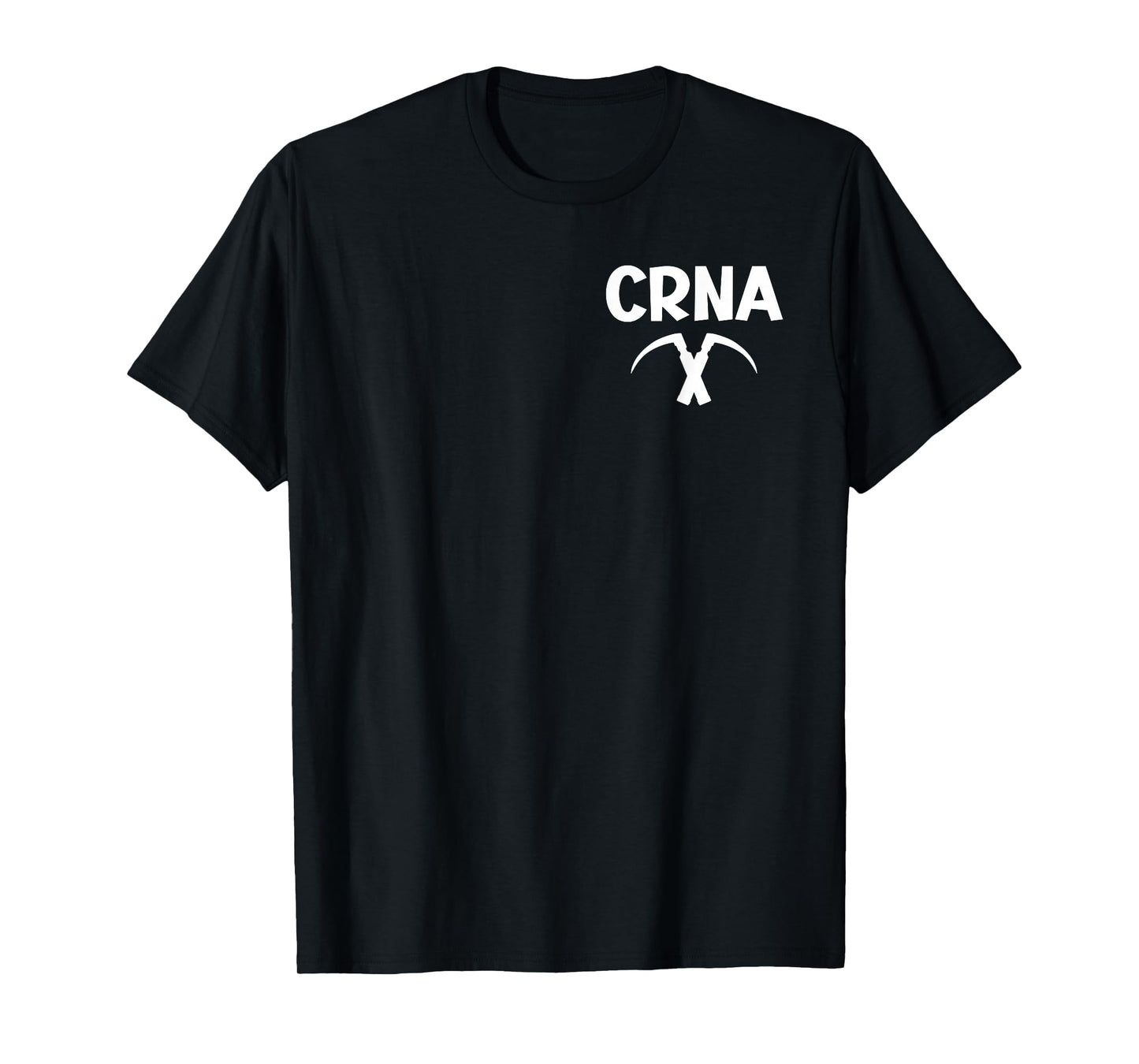 CRNA Nurse Anesthetist Anesthesia Laryngoscope Logo Print T-Shirt