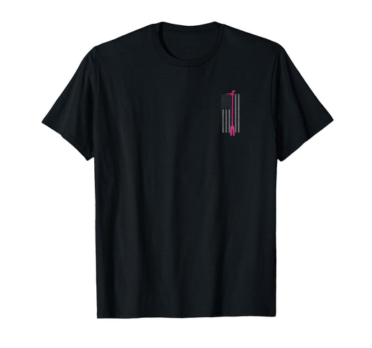 Pink Halligan Tool Firefighter Breast Cancer Awareness Shirt T-Shirt