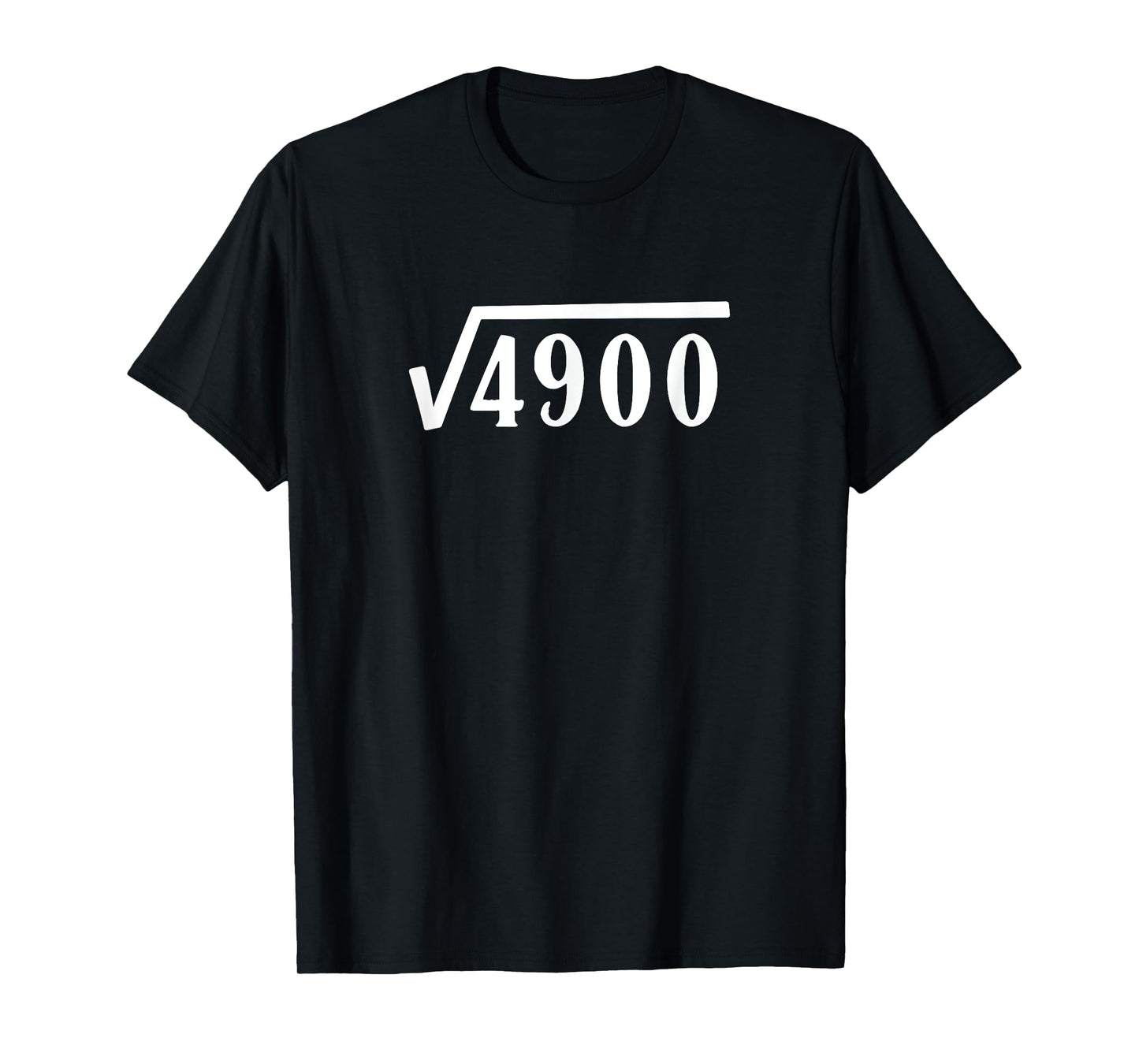Square Root 70 Year Old Gift Funny Teacher 70th Birthday T-Shirt